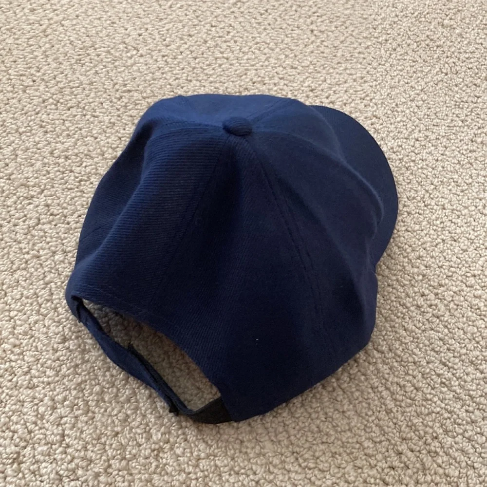 Great Wall of China Baseball Hat Cap Velcro Strap Navy Blue Unisex One Size